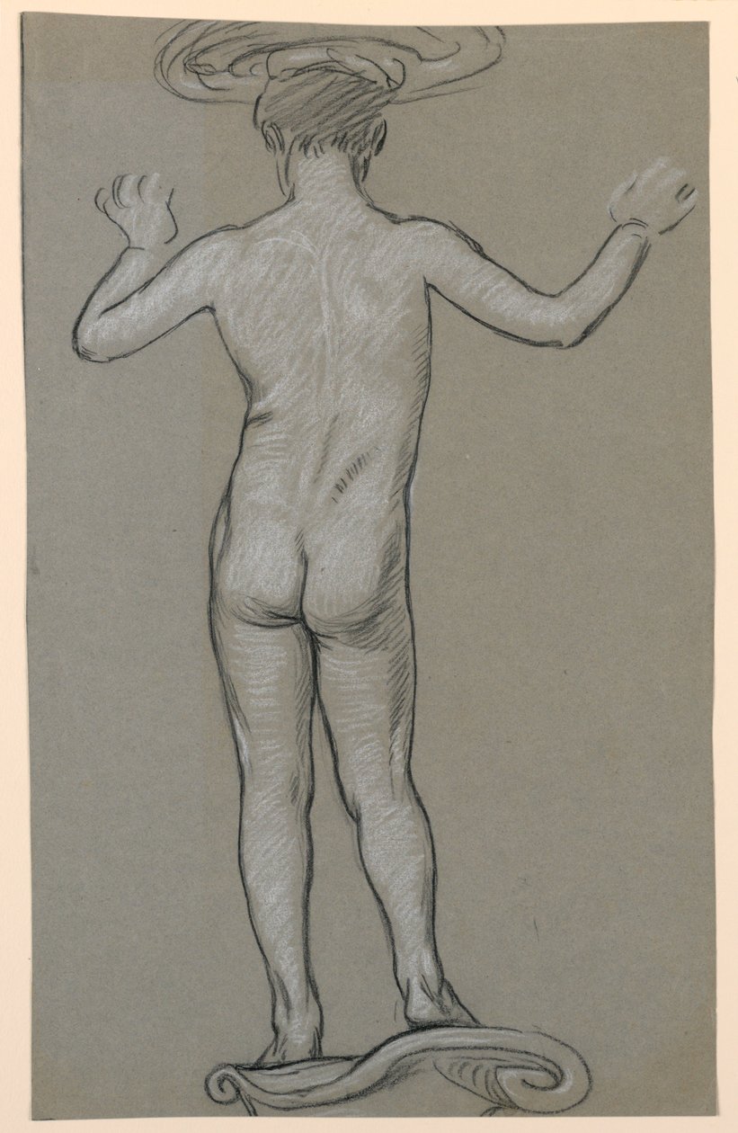 Studio di figura: progetto per una fontana da Elihu Vedder