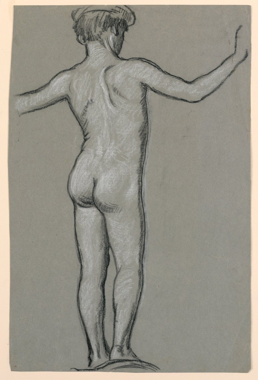 Studio di Figura per un Progetto di Fontana da Elihu Vedder