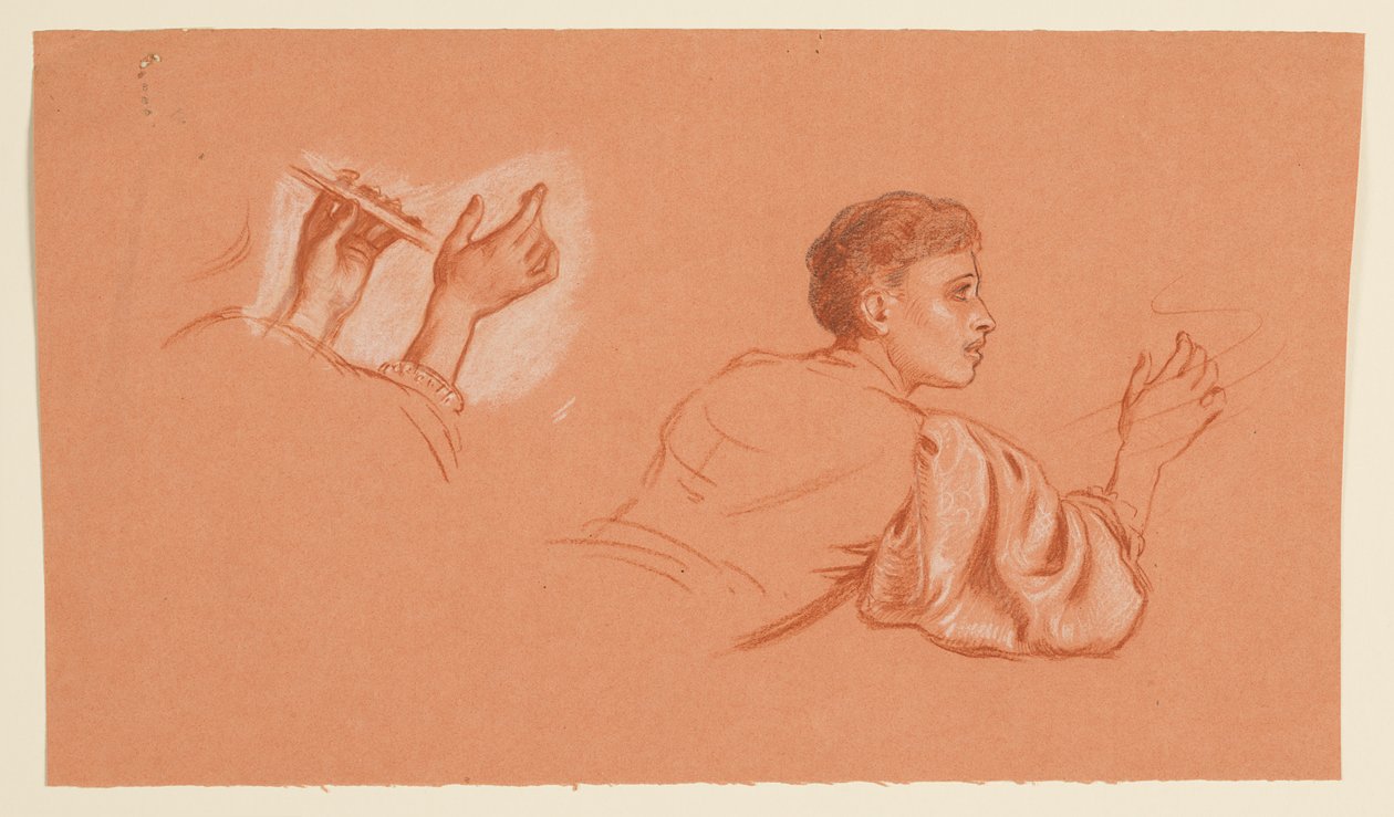 Studi di figure maschili in costume da Elihu Vedder