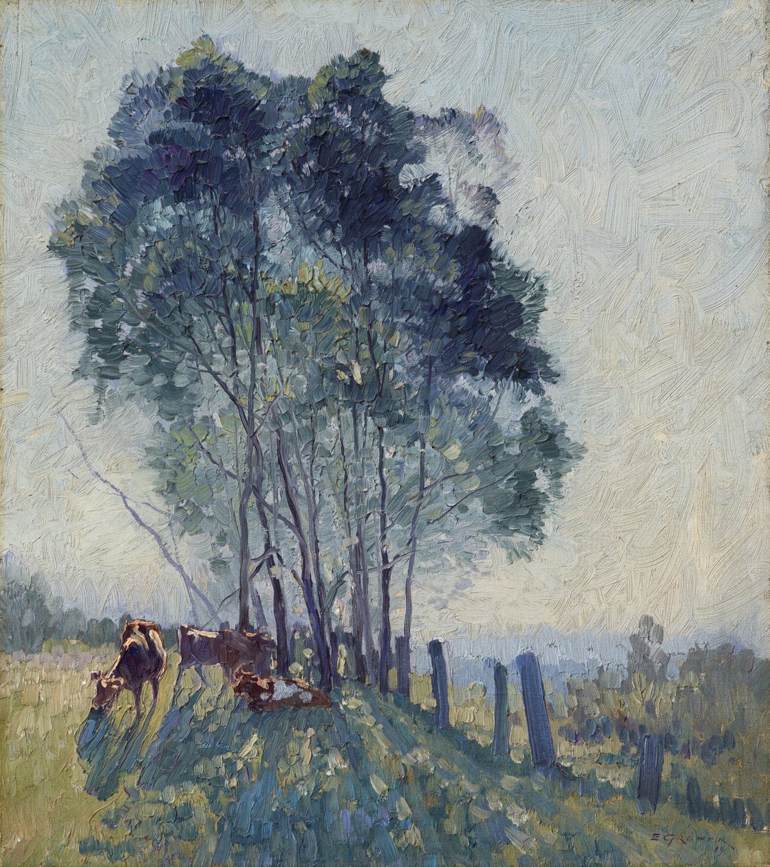 Gli acacie da Elioth Gruner