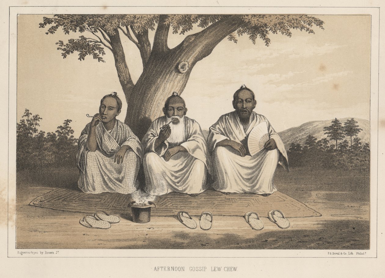 Pettegolezzi pomeridiani, Lew Chew, 1855 da Eliphalet Brown
