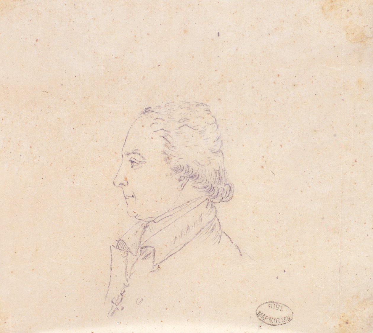 Disegno di un prelato da Elisa Bonaparte
