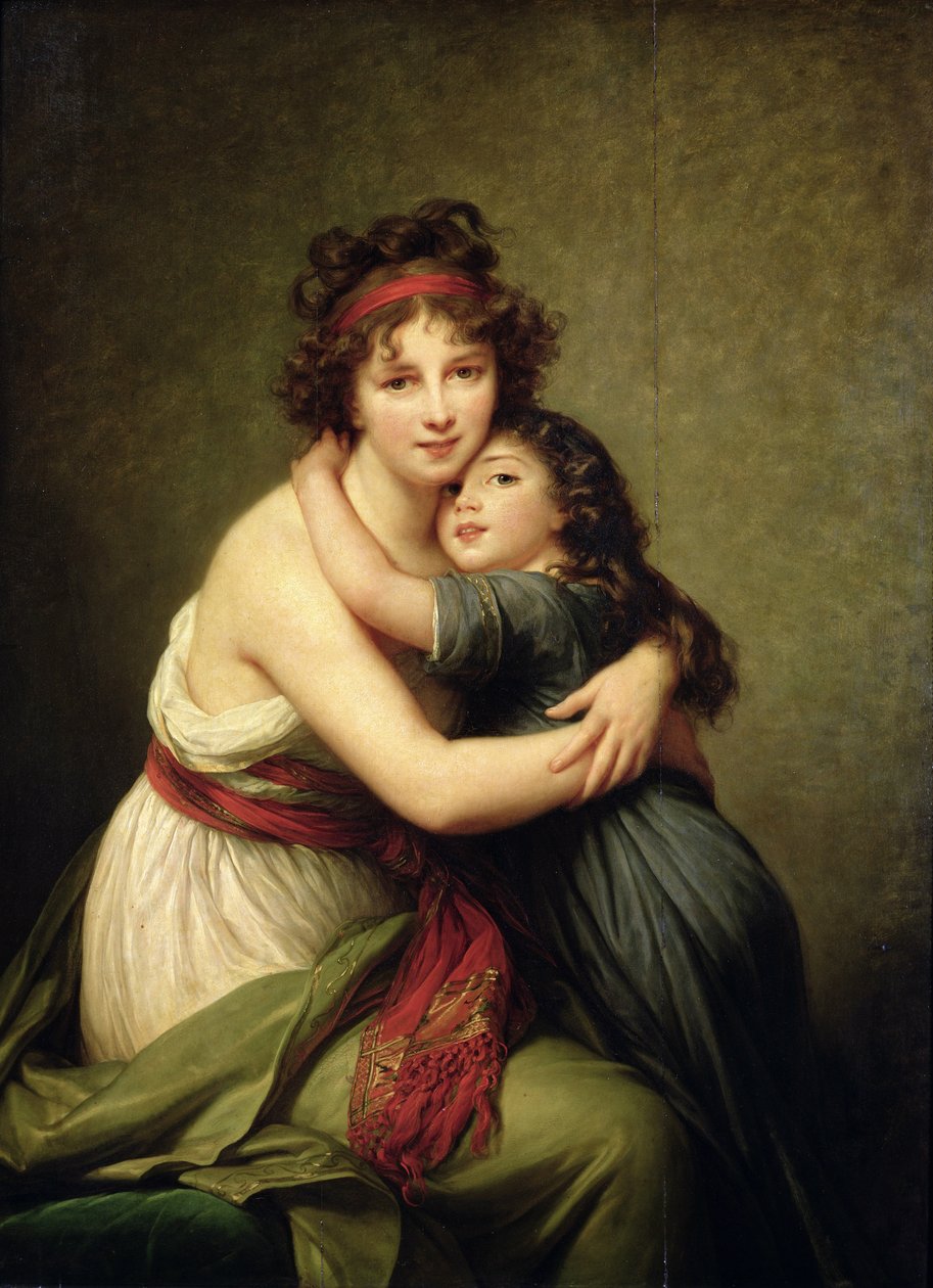 Madame Vigee-Lebrun e sua figlia, Jeanne-Lucie-Louise (1780-1819) 1789 da Elisabeth Louise Vigee Lebrun