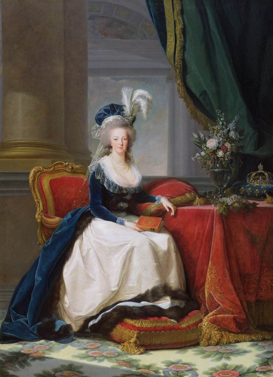 Maria Antonietta, 1788 da Elisabeth Louise Vigee Lebrun