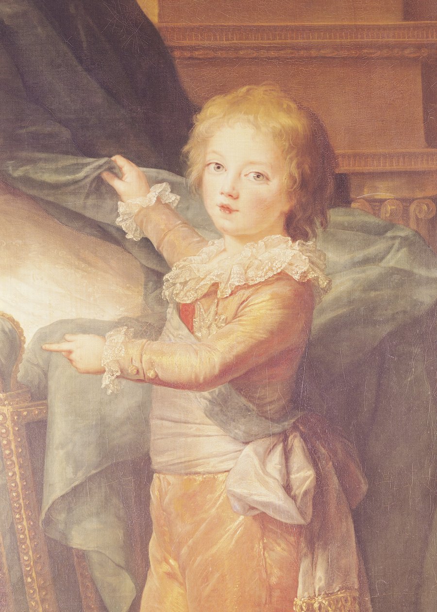 Maria Antonietta e i suoi figli, dettaglio di Louis-Joseph-Xavier (dettaglio) da Elisabeth Louise Vigee Lebrun