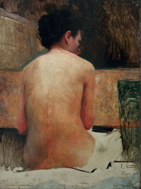 Nudo femminile, supino da Eliseu Visconti
