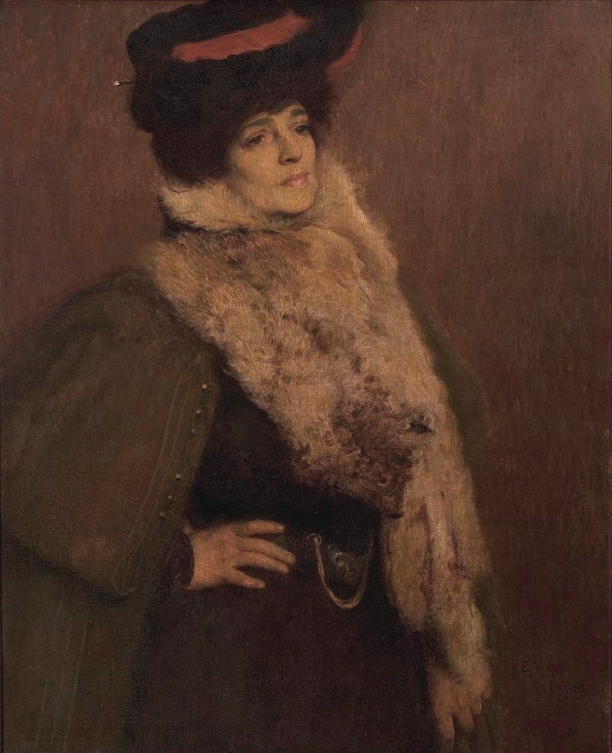 Ritratto della scultrice Nicolina Vaz de Assis da Eliseu Visconti