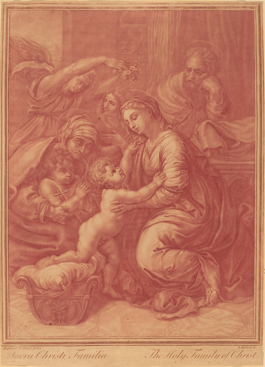 La Sacra Famiglia da Elisha Kirkall after Raphael