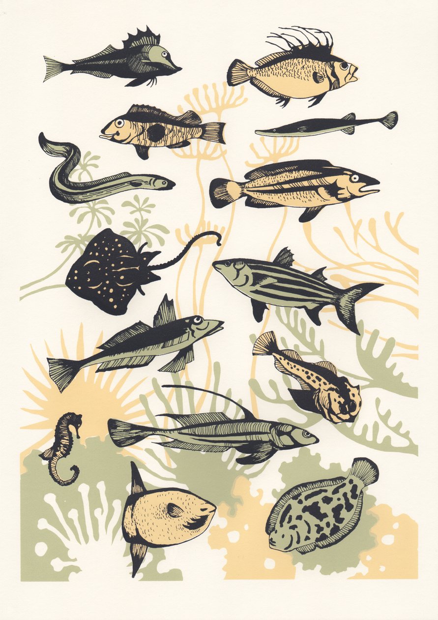 Pesca, alghe e pesce, 2015 da Eliza Southwood