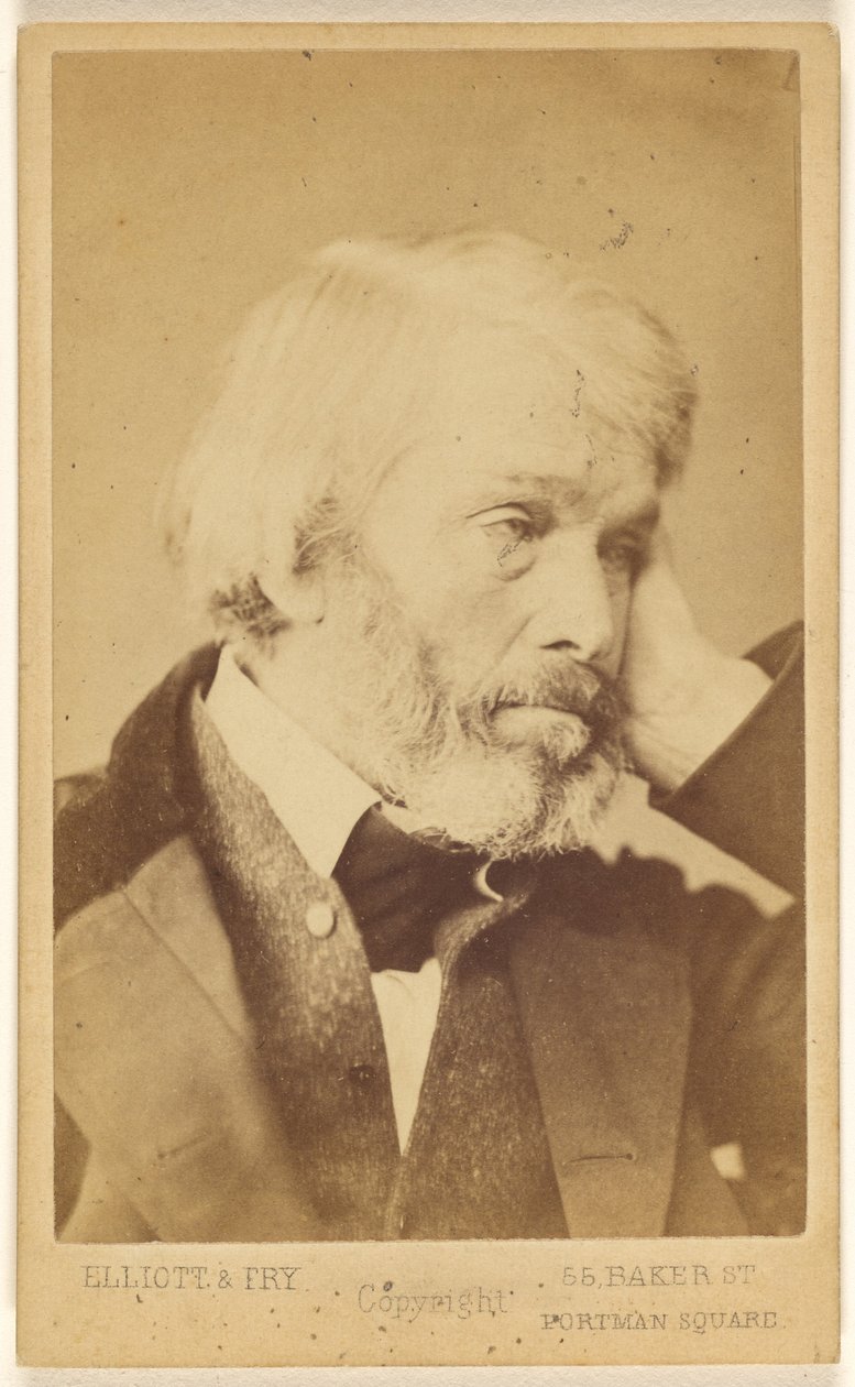T[homas] Carlyle (1795 - 1881) da Elliott and Fry