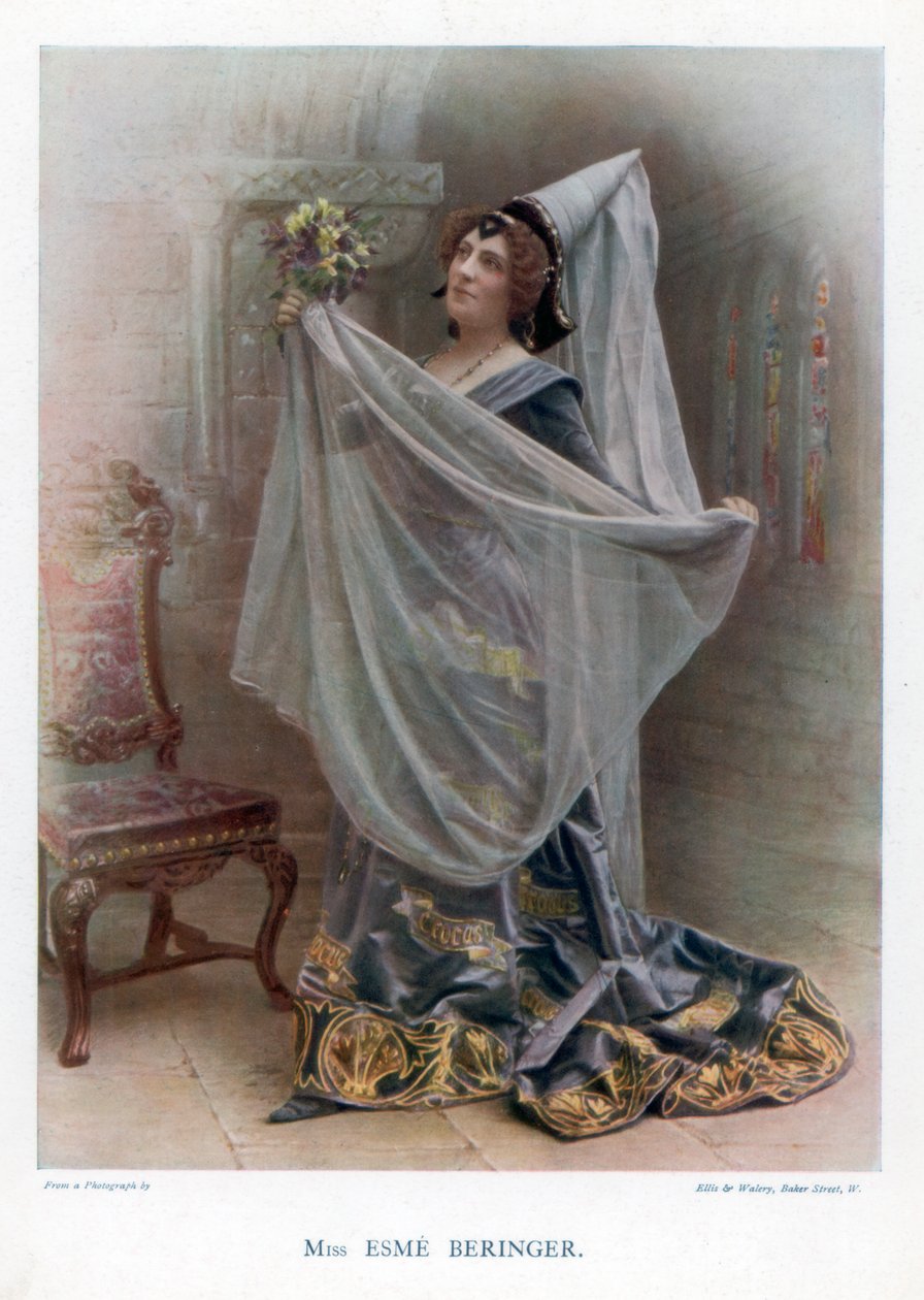 Esme Beringer, attrice britannica, 1901 da Ellis and Walery