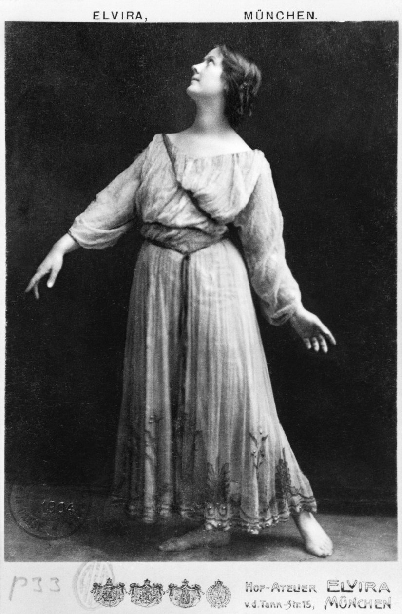 Isadora Duncan (1877-1927) c.1903-04 da Elvira Studio