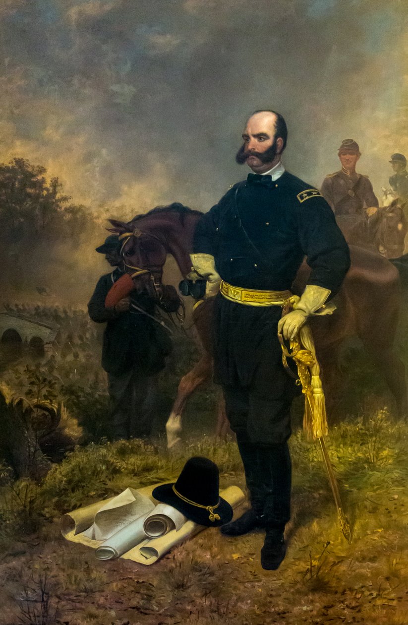 Generale Ambrose Burnside ad Antietam da Emanuel Gottlieb Leutze