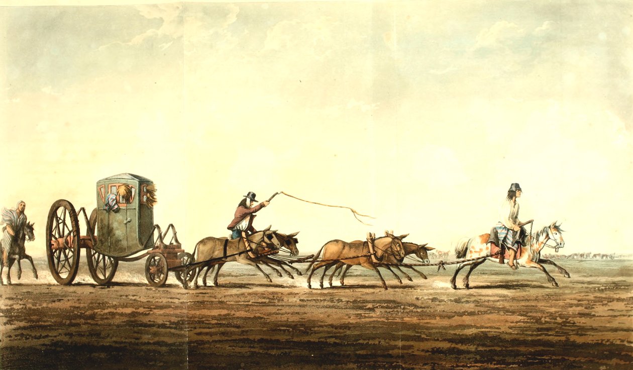 Carrozza postale, provincia di Buenos Aires, 1818 ca. da Emeric Essex Vidal