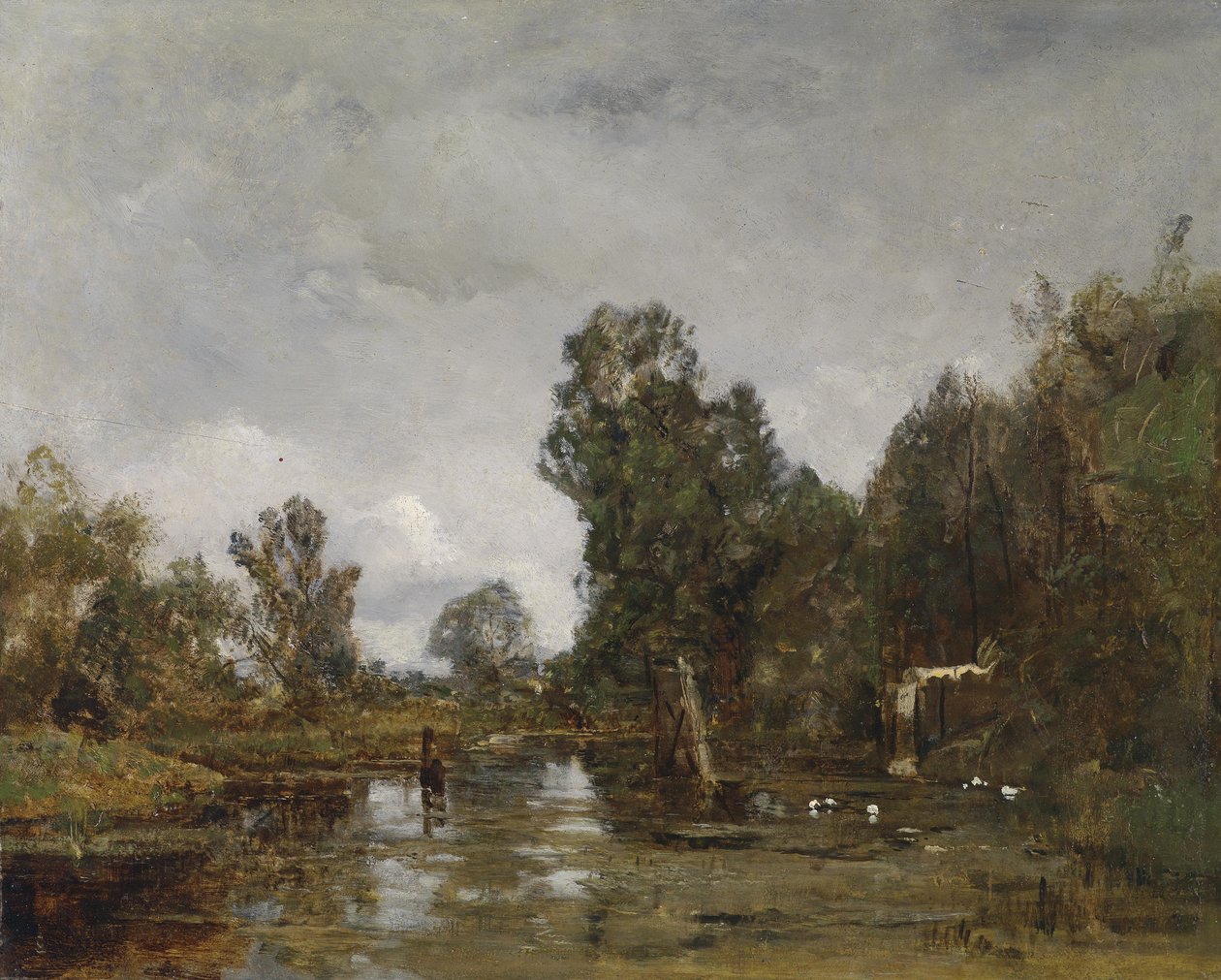 Motivo dal Prater di Vienna (Krieau) da Emil Jakob Schindler