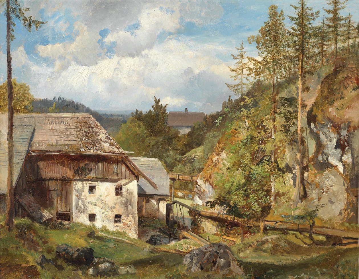 Il mulino nel bosco da Emil Jakob Schindler