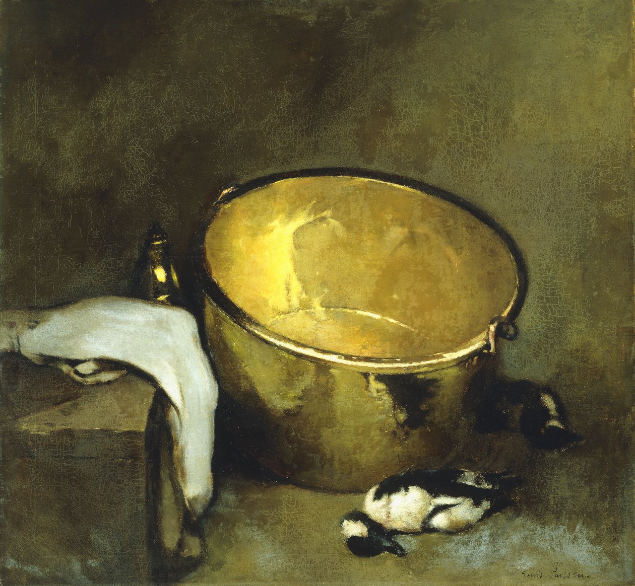 Natura morta con pentola di ottone da Emil Carlsen