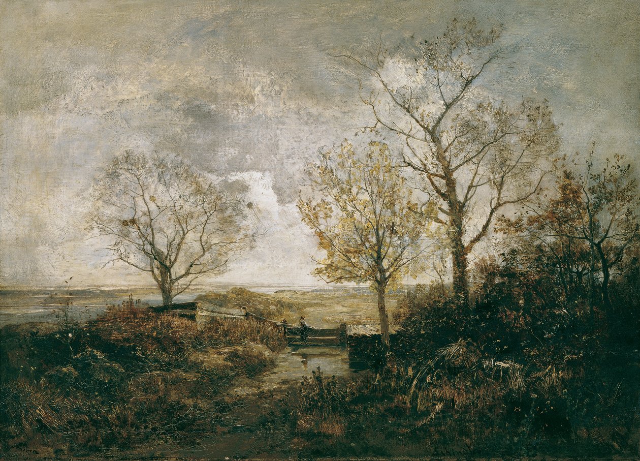 Paesaggio autunnale sul fiume da Emil Jakob Schindler