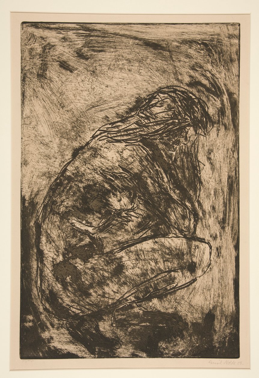 Nudo Seduto da Emil Nolde