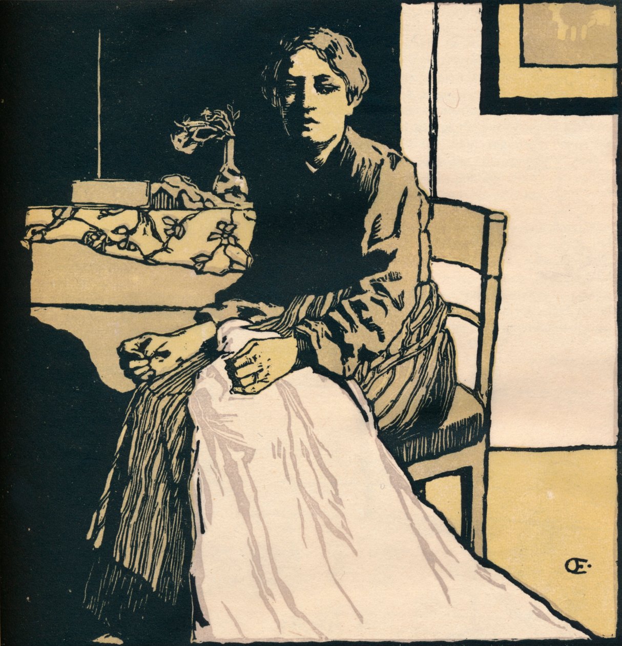 La sarta, c1900 da Emil Orlik