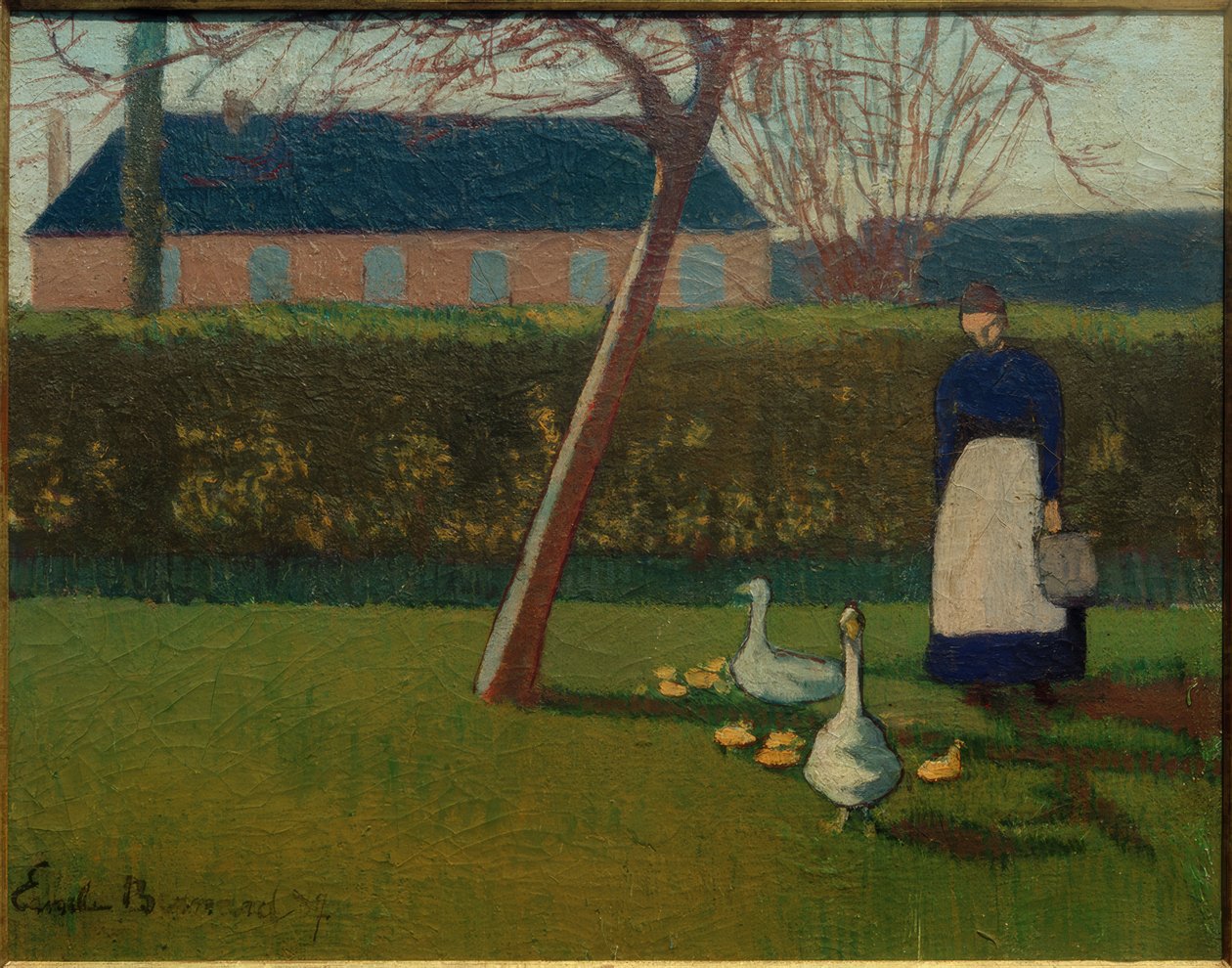Donna con oche da Emile Bernard