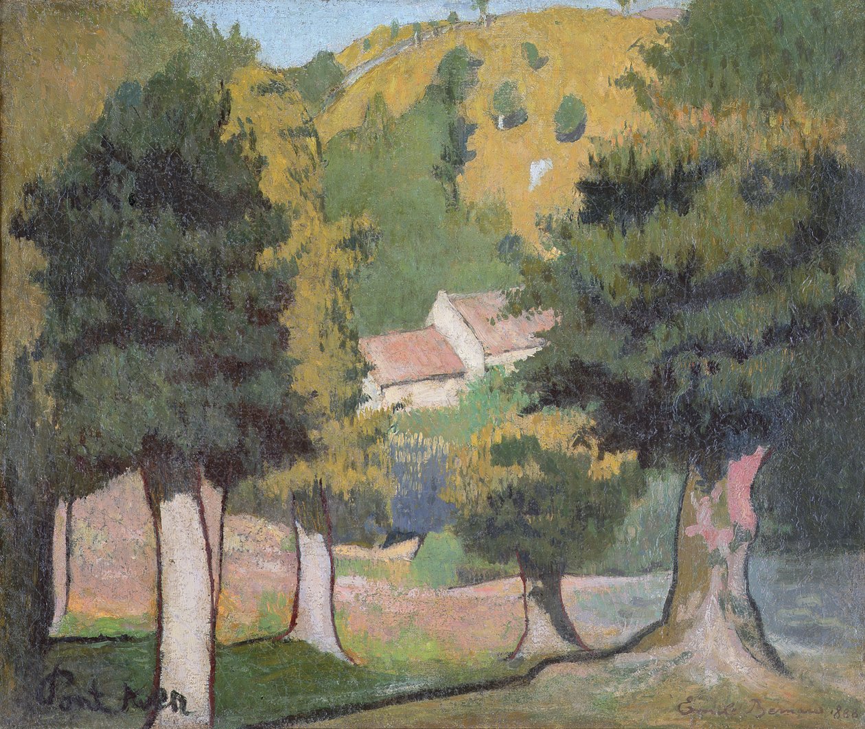 Paesaggio a Pont-Aven da Emile Bernard