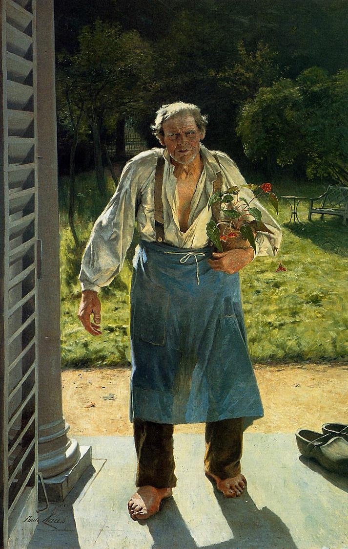 Il vecchio giardiniere da Emile Claus