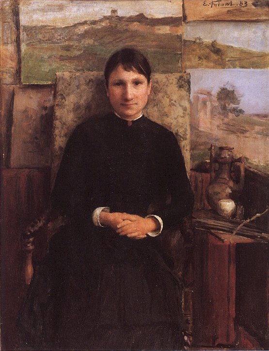 Ritratto di Madame Petitjean da Emile Friant