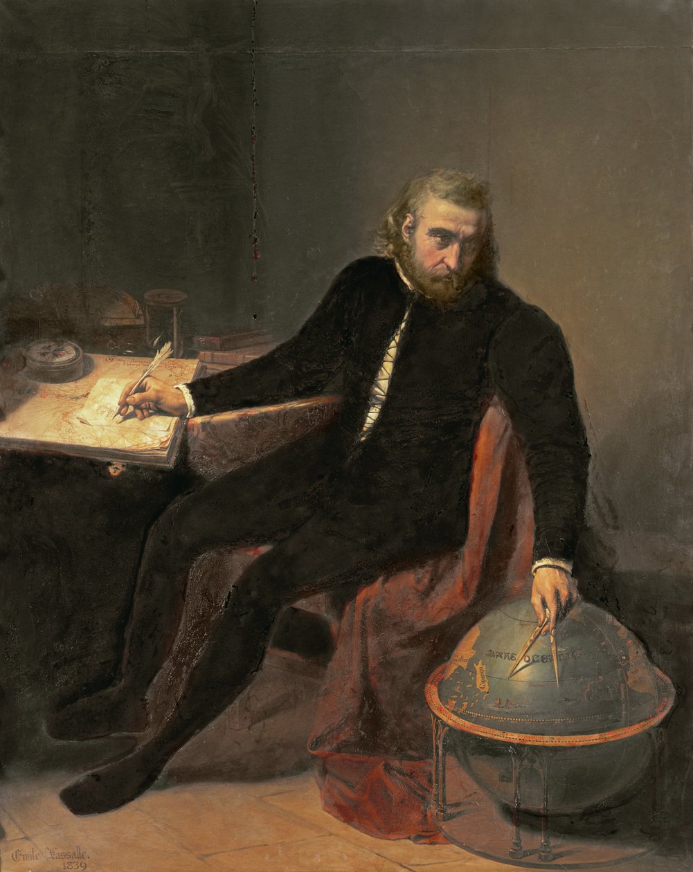 Cristoforo Colombo, 1839 da Emile Lassalle