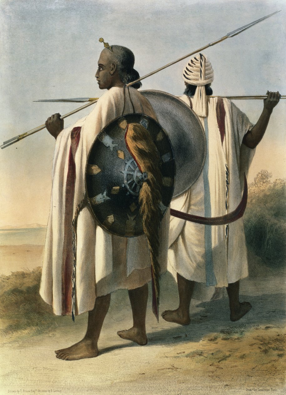 Guerrieri abissini, illustrazione da 