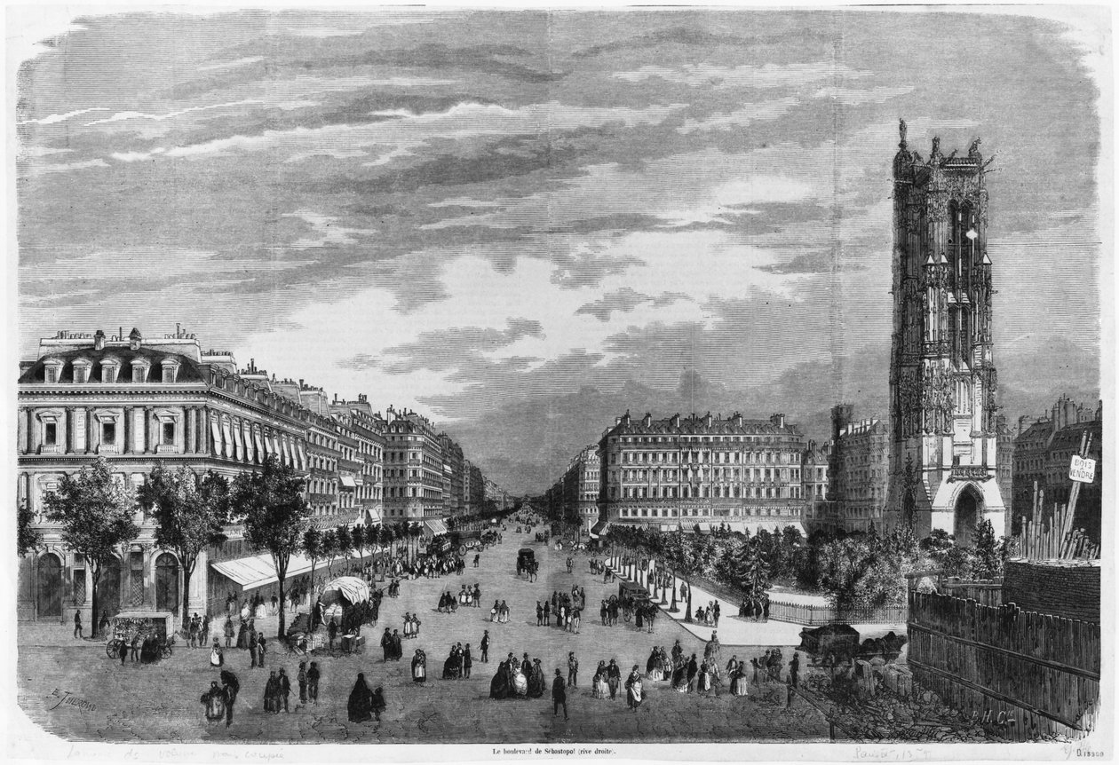 Parigi, Boulevard de Sébastopol da Emile Theodore Therond