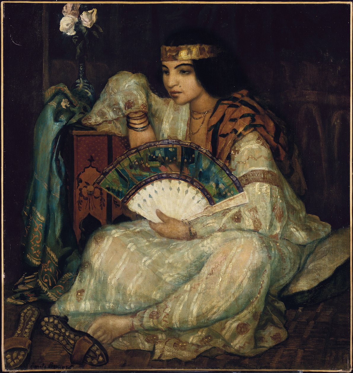 Una bellezza orientale seduta da Emile Bernard