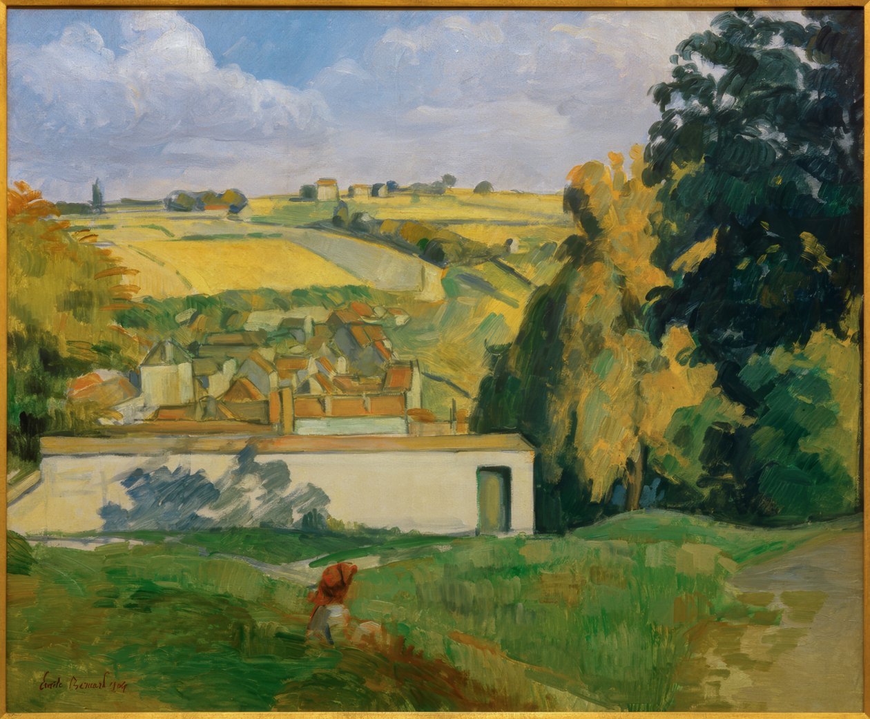 Vista da una collina su Tonnerre da Emile Bernard