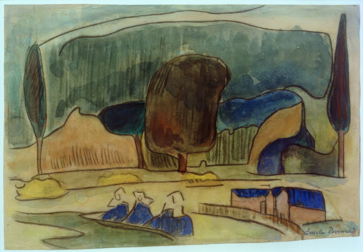 Paesaggio bretone da Emile Bernard