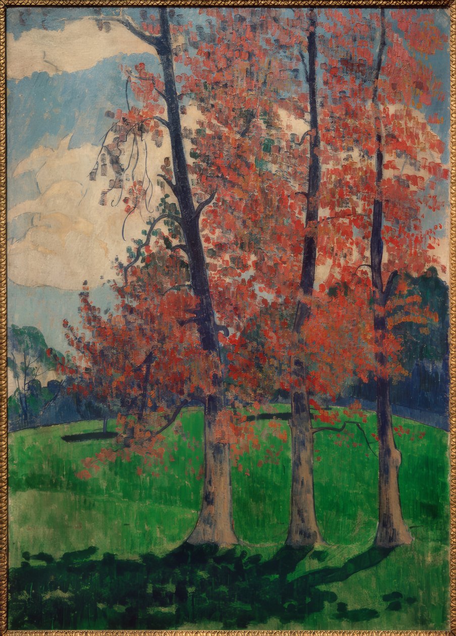 I pioppi rossi da Emile Bernard