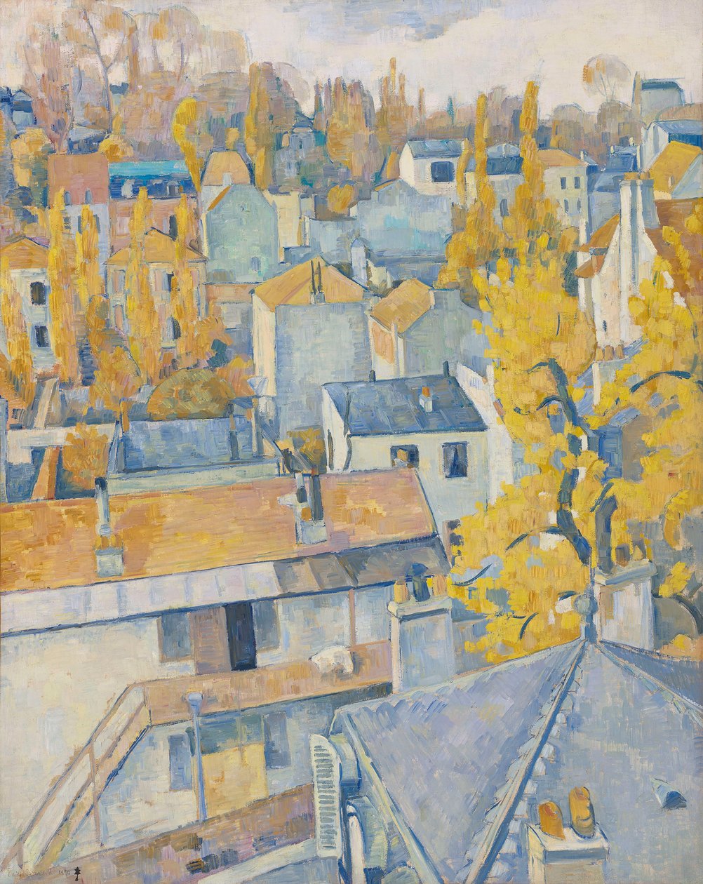 Vista dal tetto da Emile Bernard