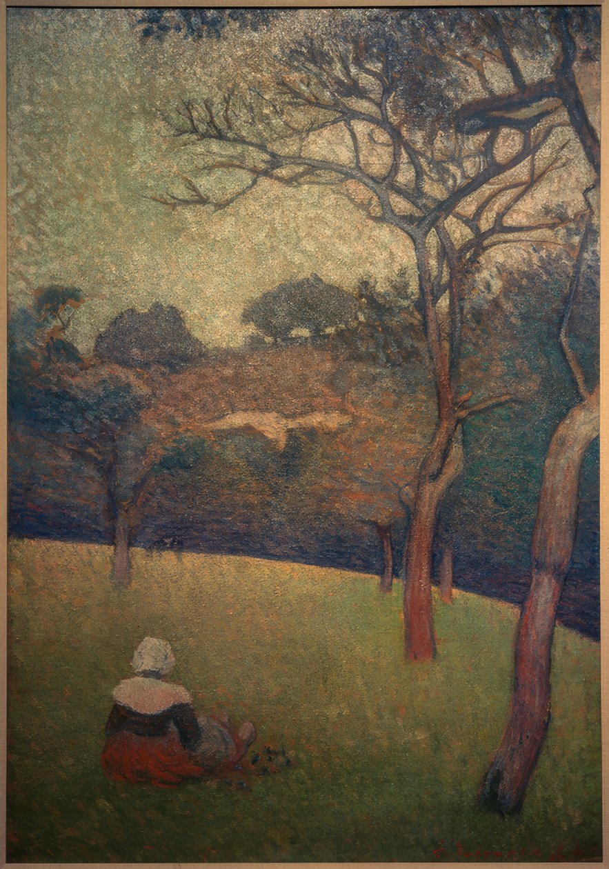 Bretona seduta da Emile Bernard
