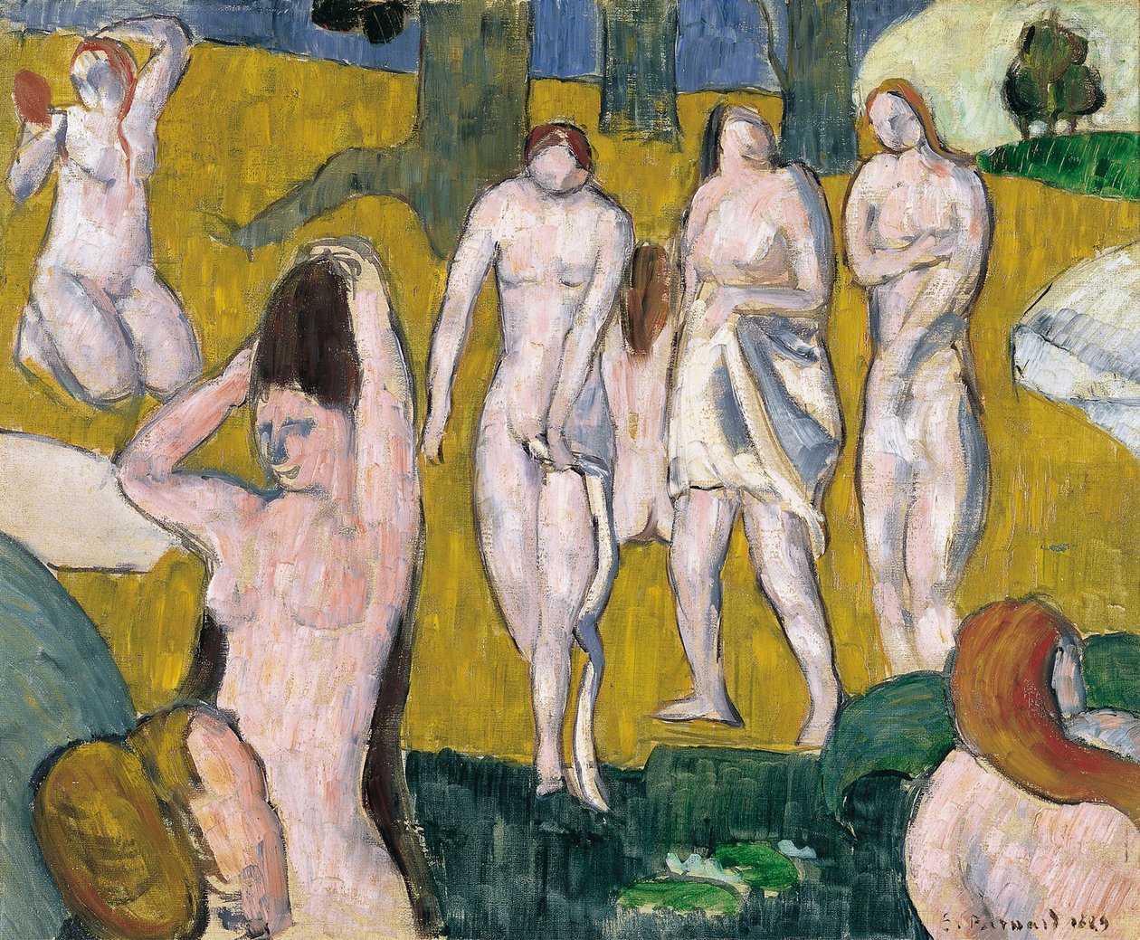 Donne che si bagnano da Emile Bernard