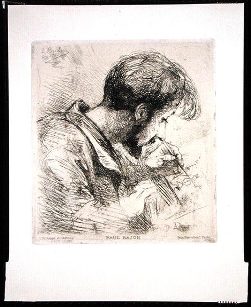 Ritratto di Paul Rajon da Emile Boilvin
