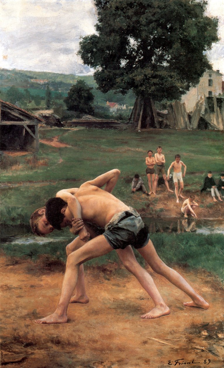 La Lutte, 1889 da Emile Friant