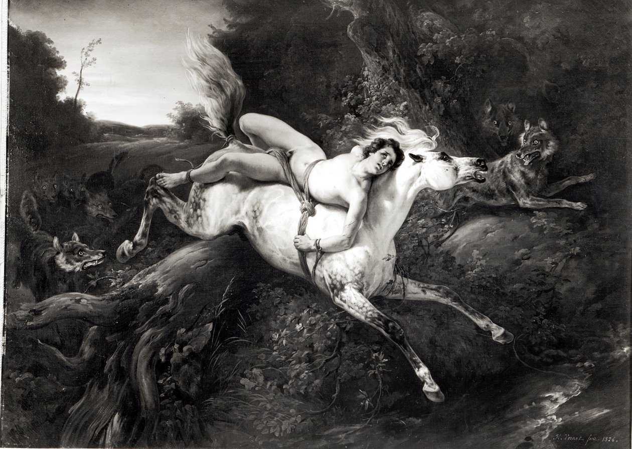 Mazeppa, 1826 da Emile Jean Horace Vernet