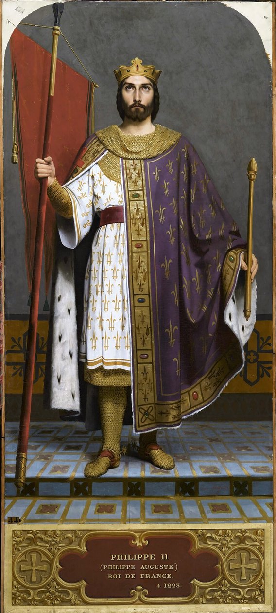 Re Filippo II di Francia da Emile Signol