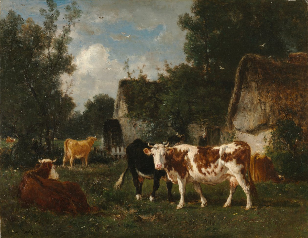 Il Mulino, 1873 da Émile van Marcke