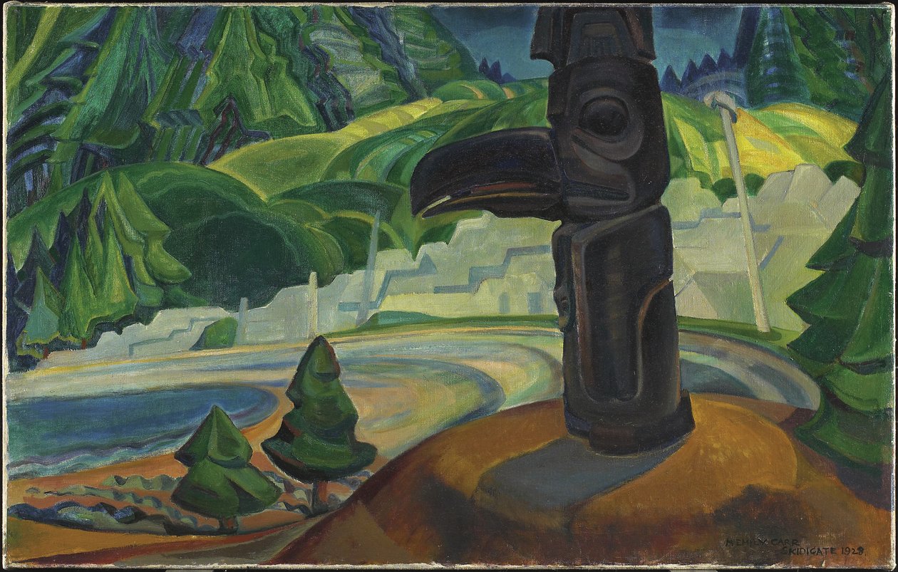 Skidegate, Isola di Graham, Columbia Britannica da Emily Carr