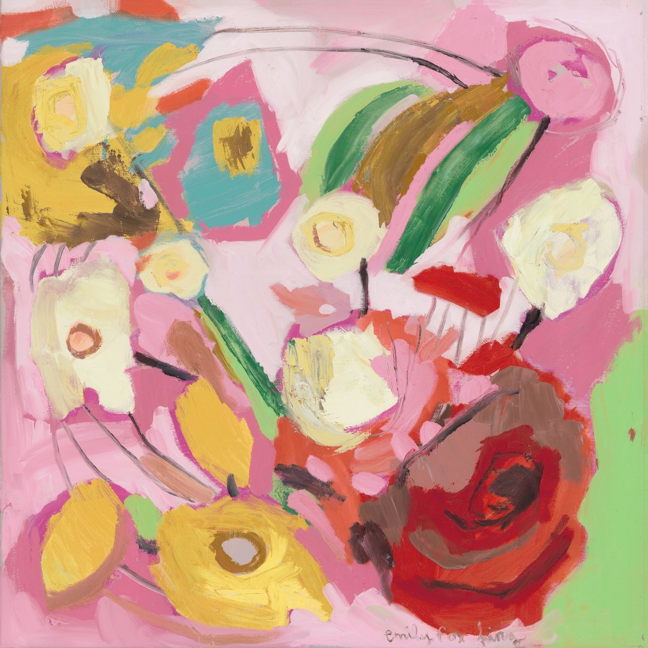 EFK0048, 2018 (olio su tela) da Emily Fox King