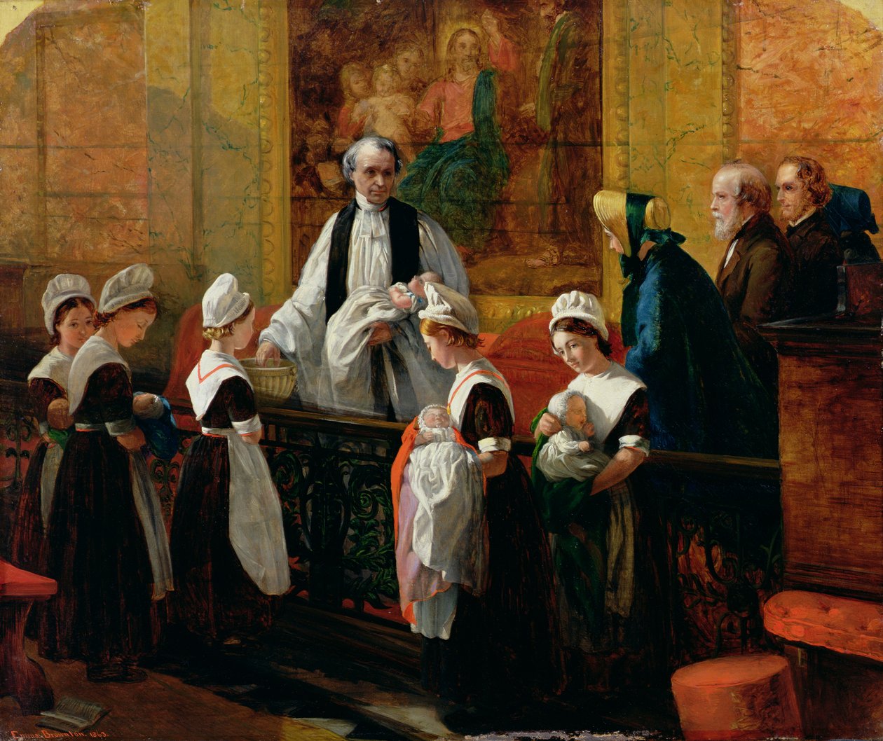 Il battesimo, 1863 da Emma Brownlow