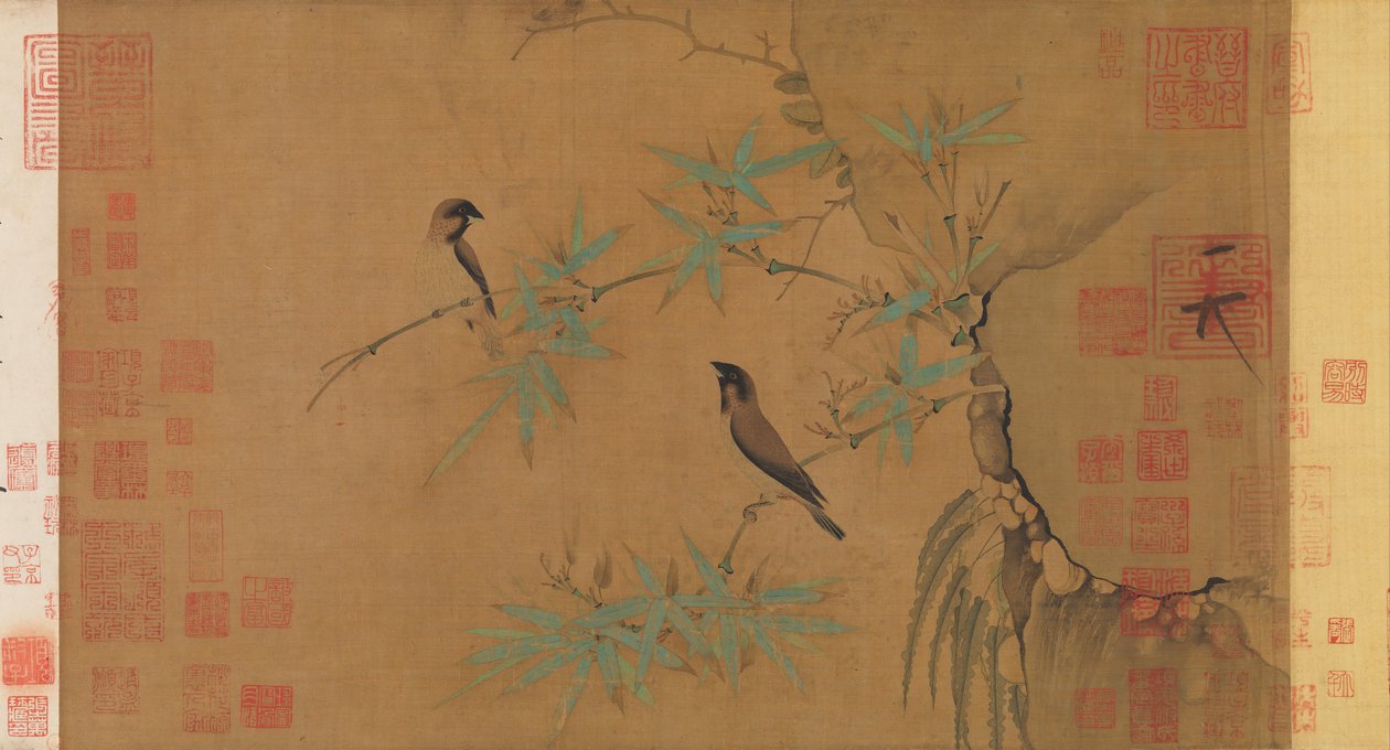 Fringuelli e bambù da Emperor Huizong