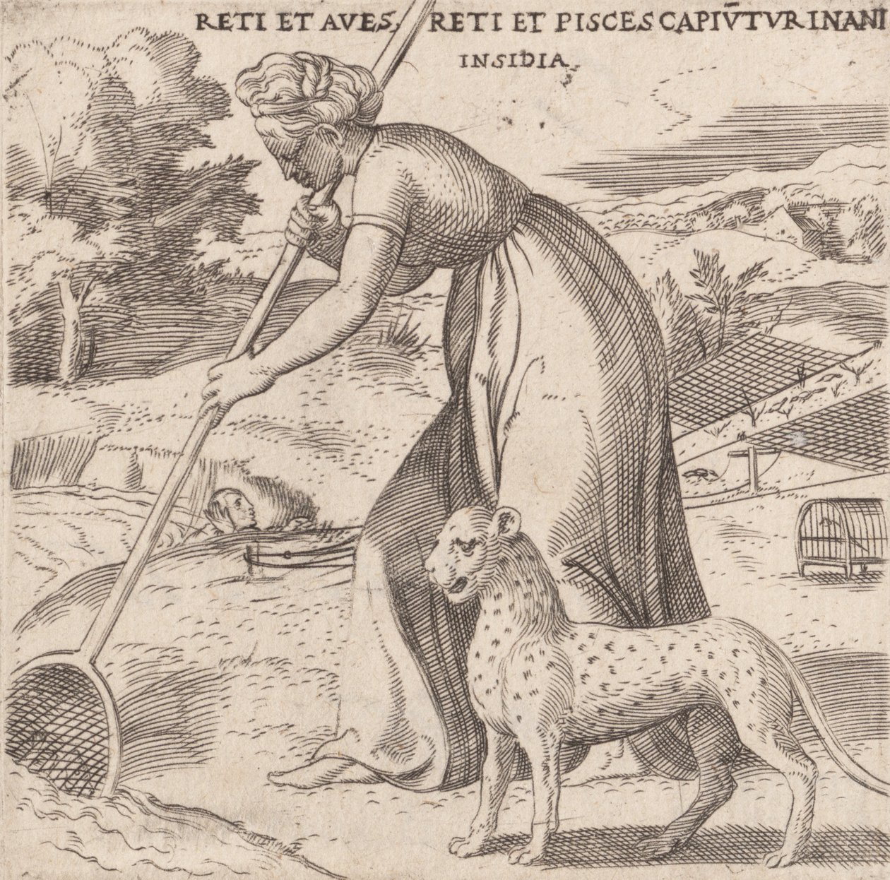 Intrappolamento, ca. 1545-50 da Enea Vico
