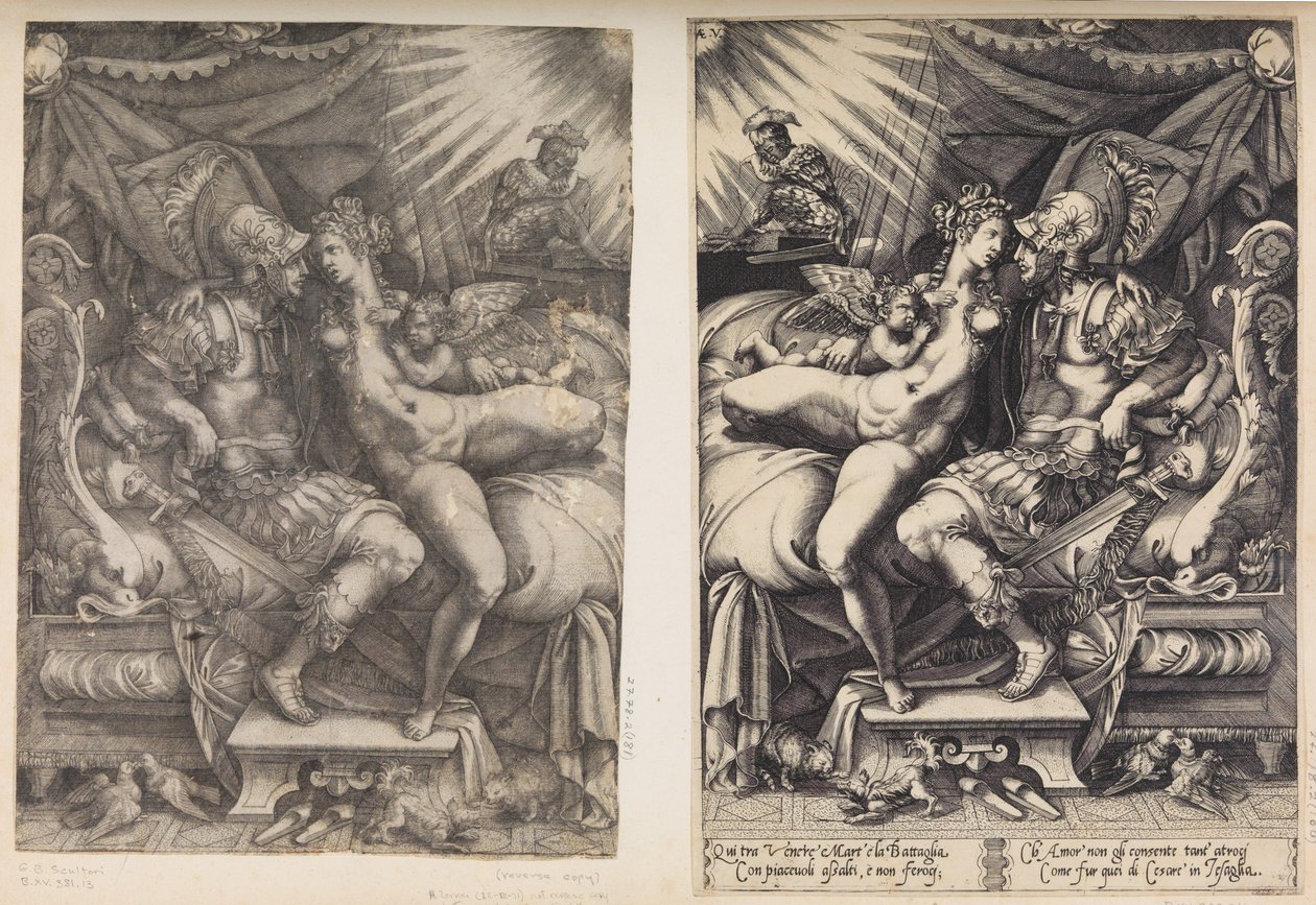 Marte e Venere da Enea Vico