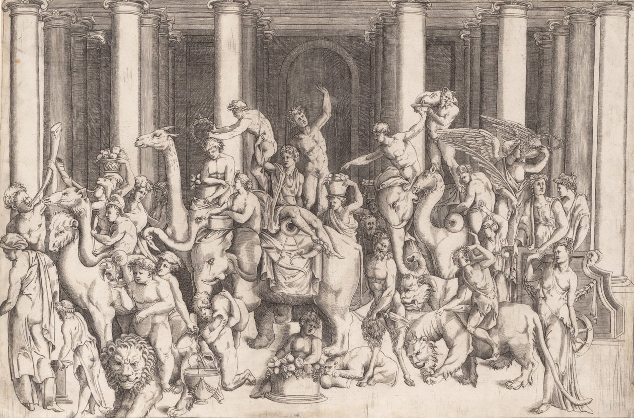 Il trionfo indiano di Bacco, ca. 1542 da Enea Vico.